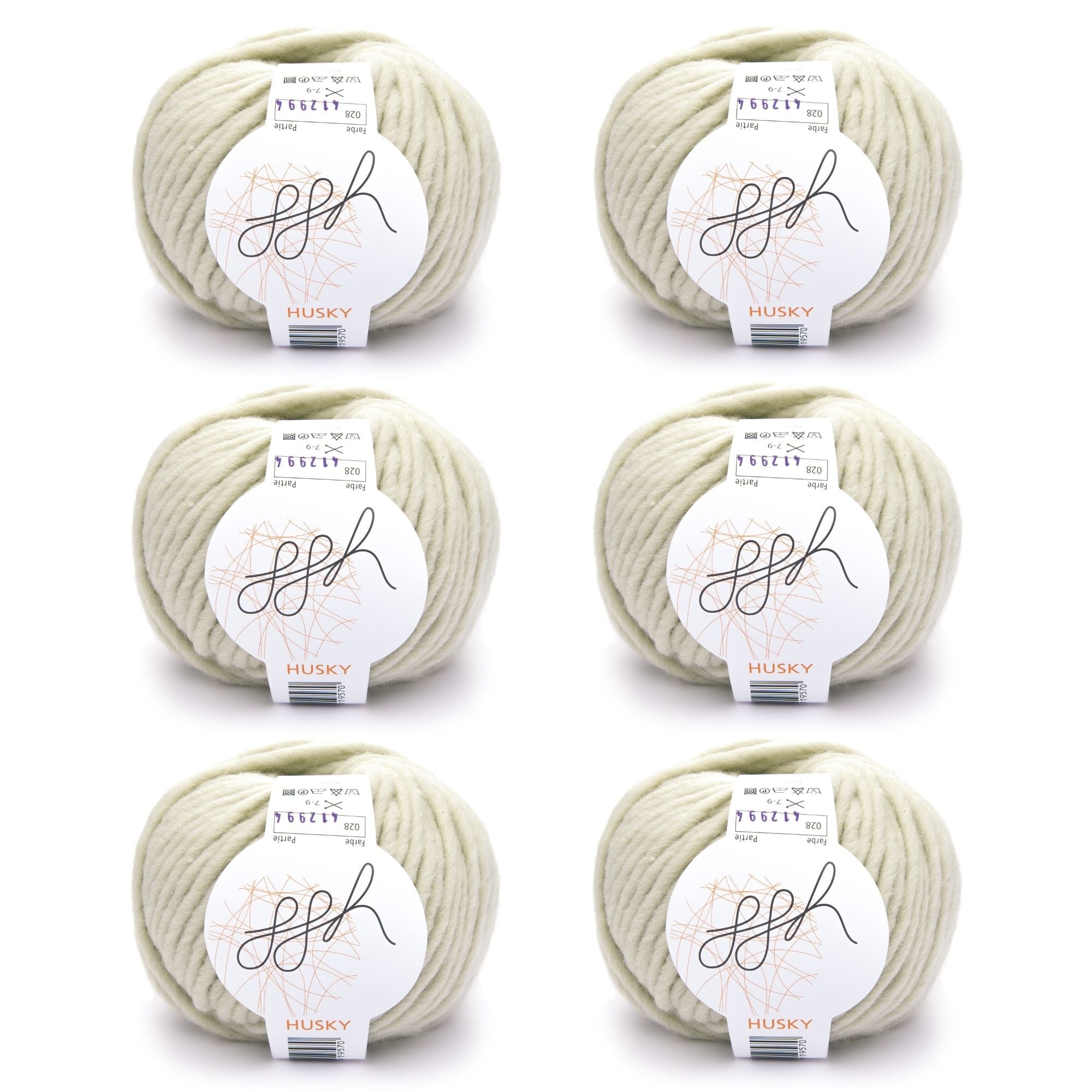 ggh Husky 6er Set | Wollmischung | 50m/50g - Handarbeiten