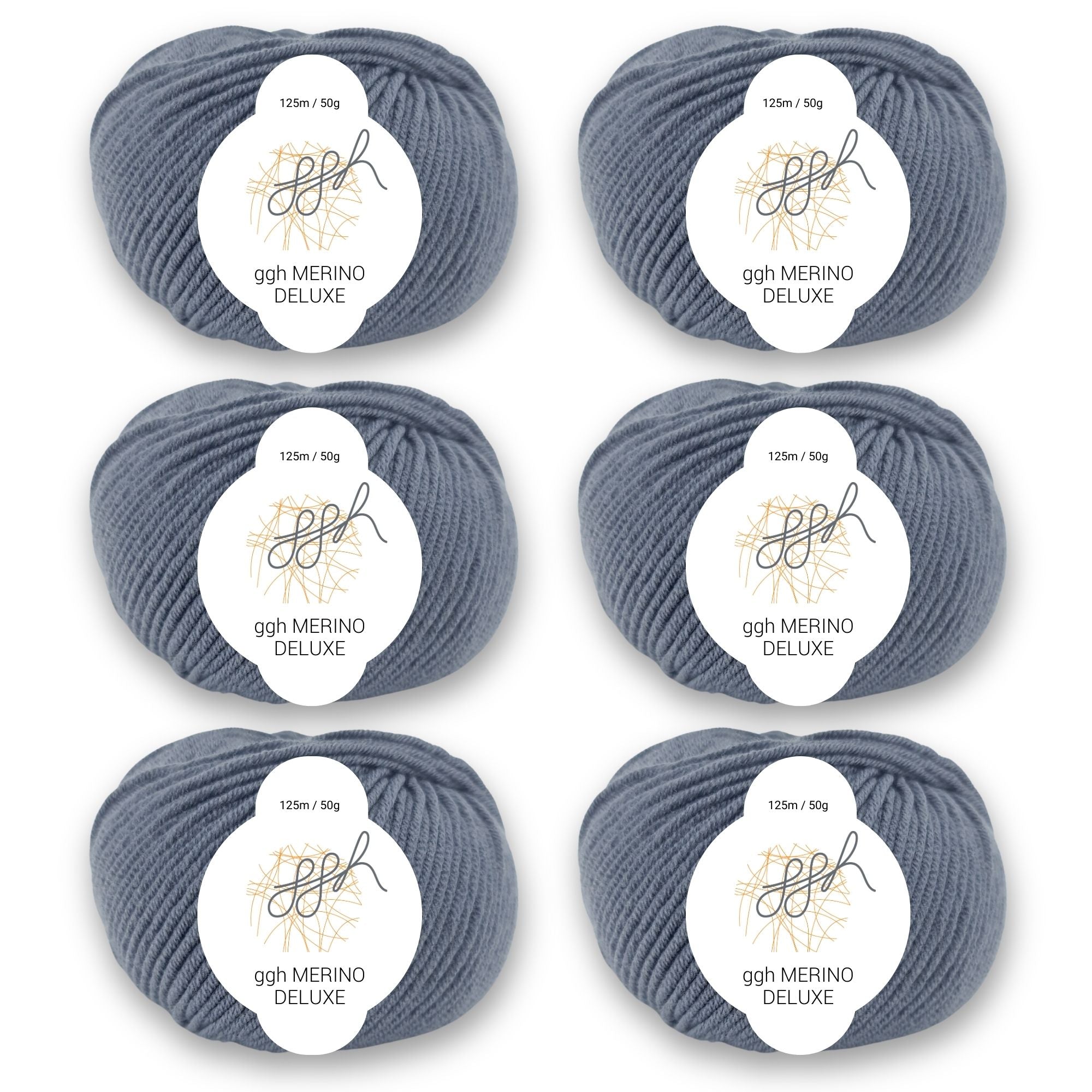ggh Merino Deluxe | 100% Merinowolle | 125m/50g - Handarbeiten