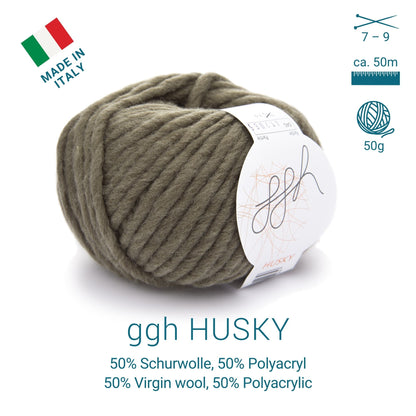 ggh Husky Box | 300g Set (6x50g) – 045 – Torfbraun