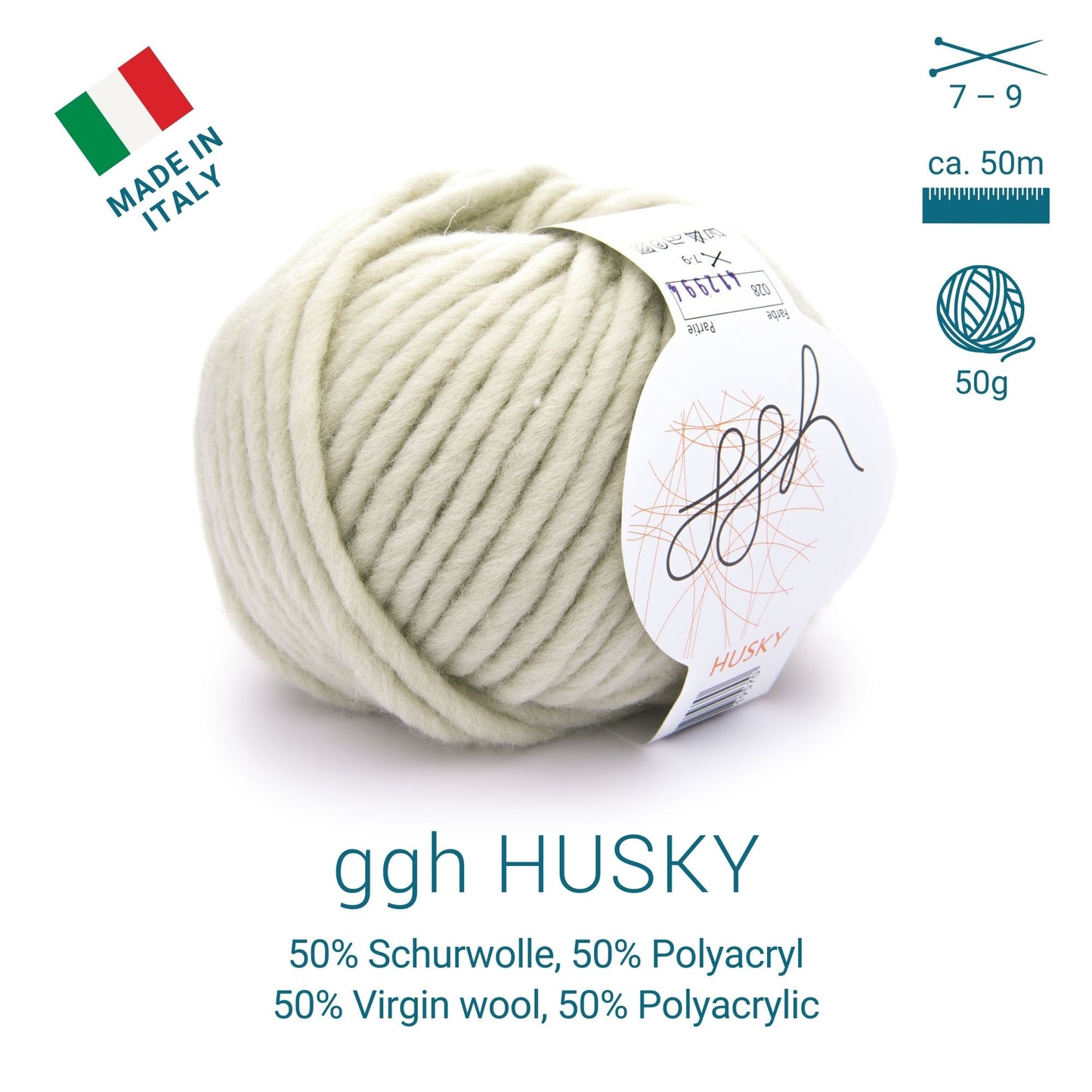 ggh Husky Box | 300g Set (6x50g) – 028 – Marmorgrau