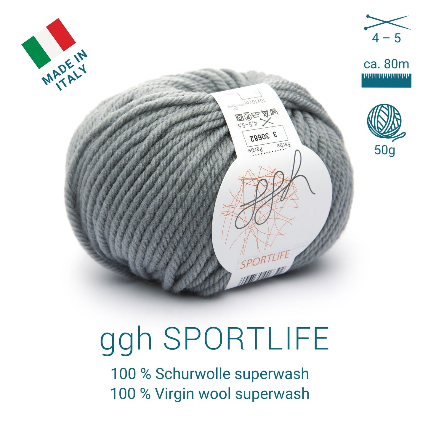 ggh Sportlife Box | Set mit 300g (6x50g) | 003 – Stahlgrau