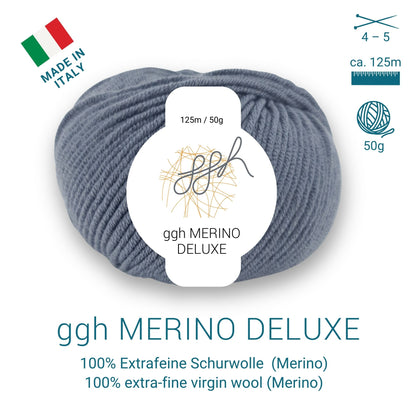ggh Merino Deluxe - 300g Set (6x50g) - 004 - Mittelgrau