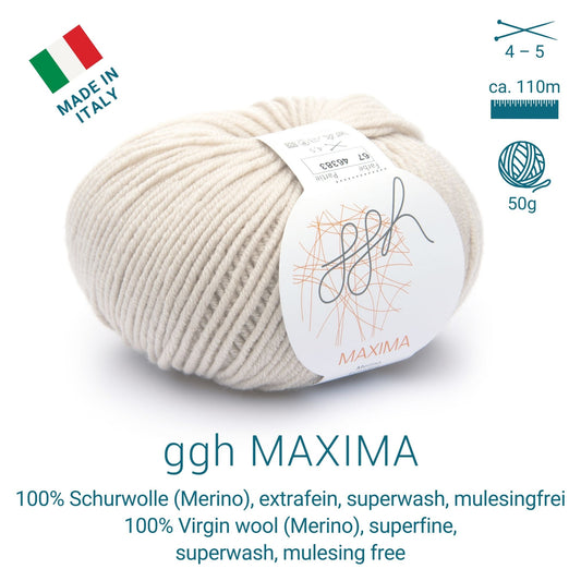 ggh Maxima | Merinowolle | 110m/50g | 067 - Angorakanin