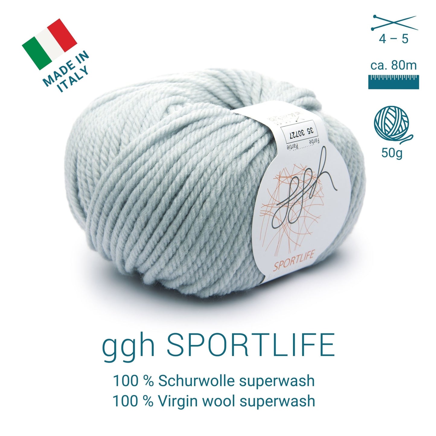 ggh Sportlife Box | Set mit 300g (6x50g) | 035 – Eisgrau