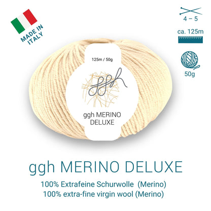 ggh Merino Deluxe - 300g Set (6x50g) - 009 - Creme