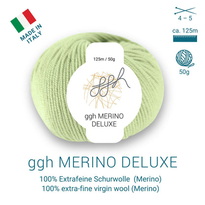 ggh Merino Deluxe - 300g Set (6x50g) - 019 - Helles Limettengrün