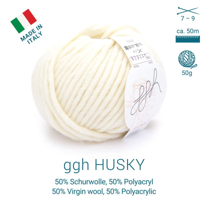 ggh Husky Box | 300g Set (6x50g) – 004 – Wollweiß