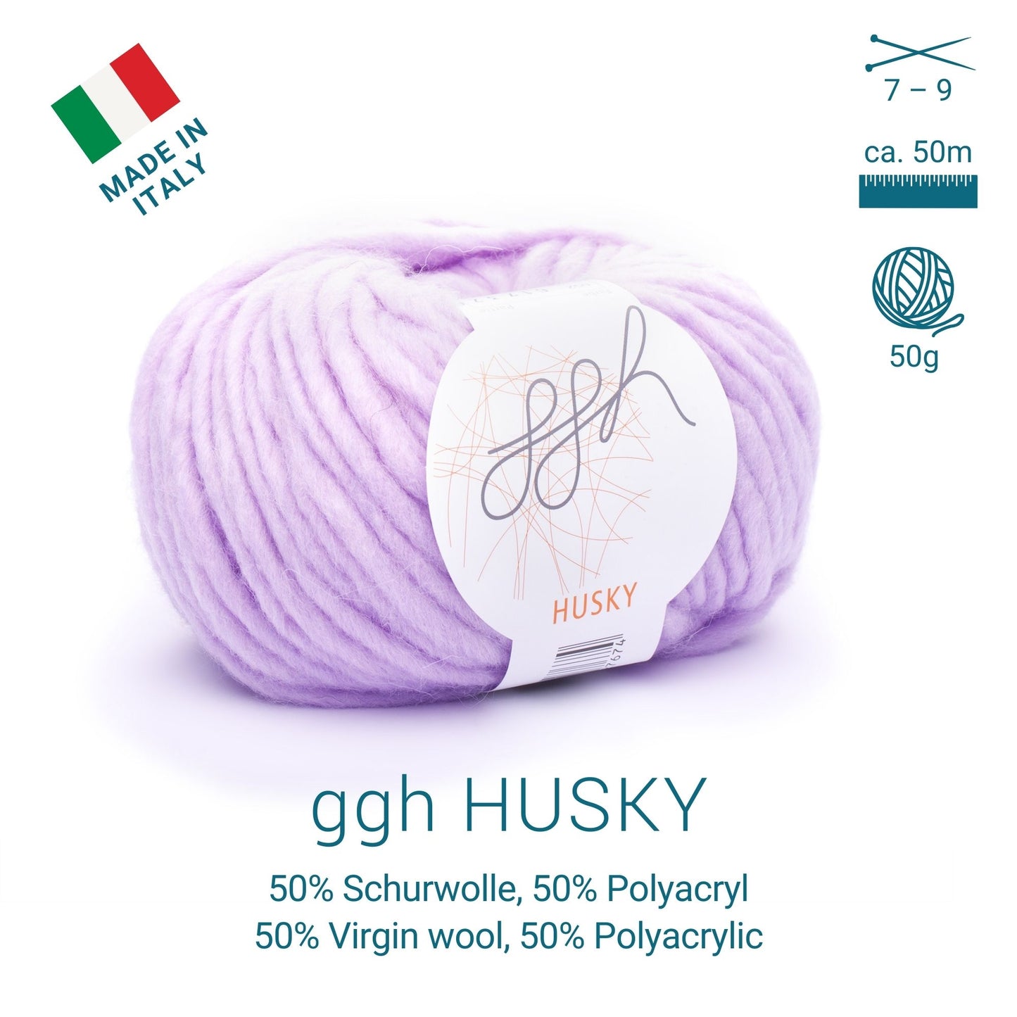 ggh Husky Box | 300g Set (6x50g) – 052 – Fliederrosa