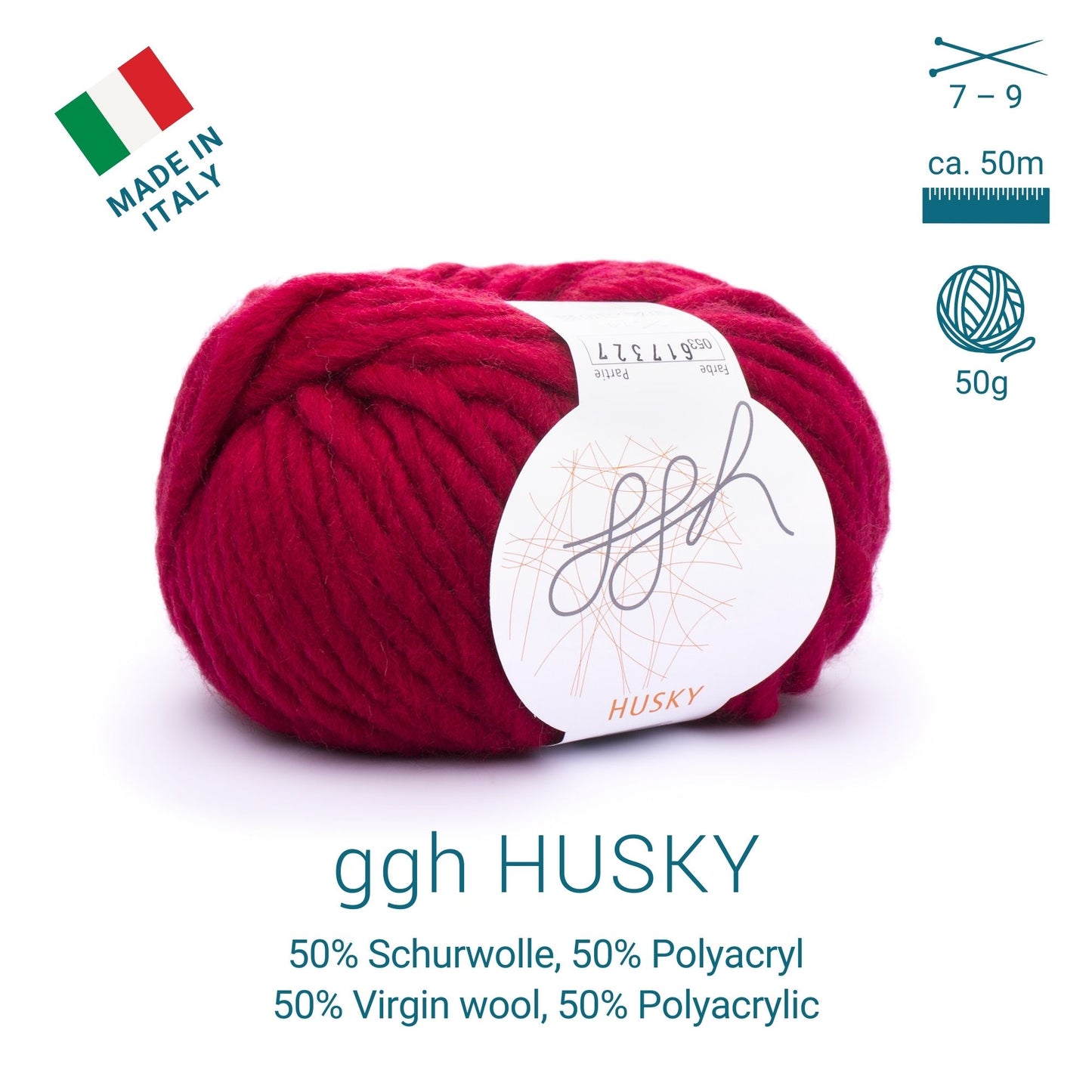 ggh Husky Box | 300g Set (6x50g) – 053 – Purpurrot