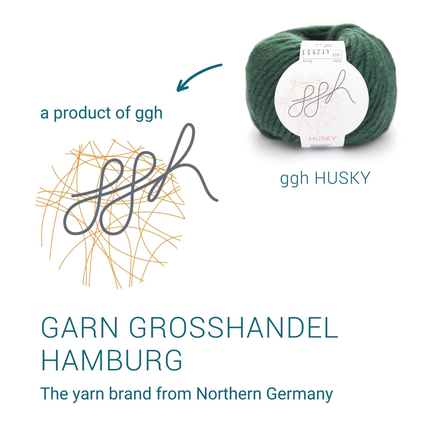 ggh Husky Box | 300g Set (6x50g) – 013 – Nordseegrün