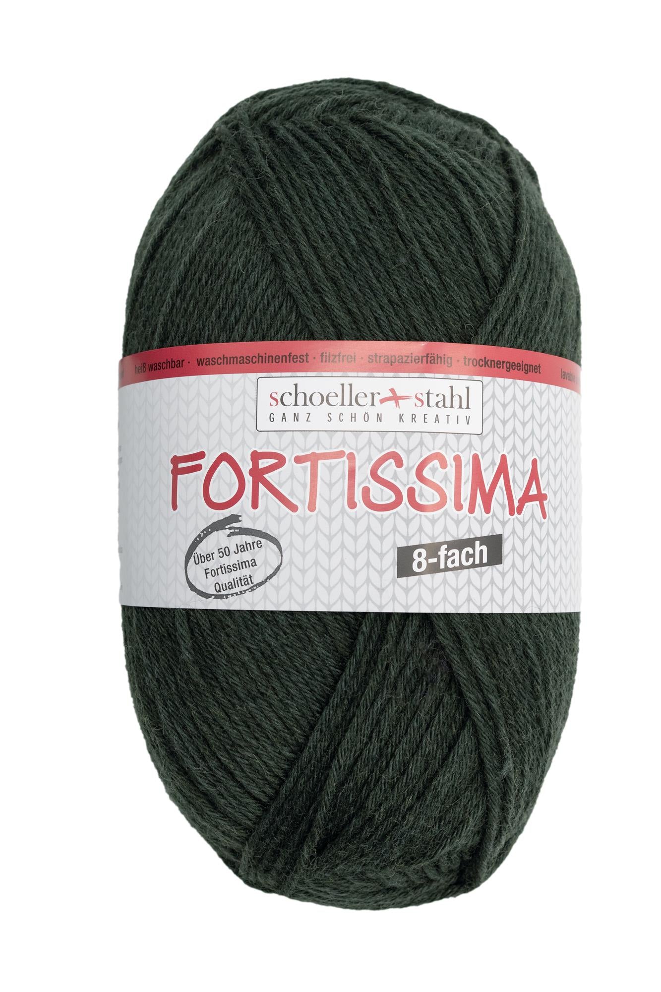 Fortissima 8-fach Sockenwolle 150g | Farbe 8091 - JAGD