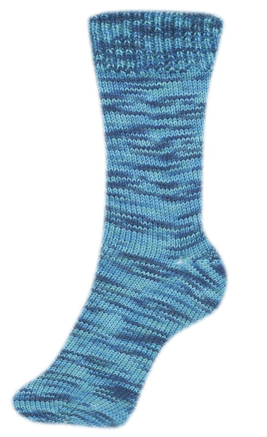 Fortissima bunte 4-fach Sockenwolle | Farbe 2451 - LAGUNE