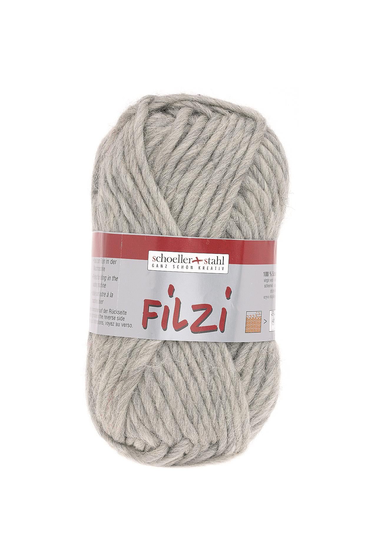 FILZI 50g | Farbe 30 - SILBER-MELIERT
