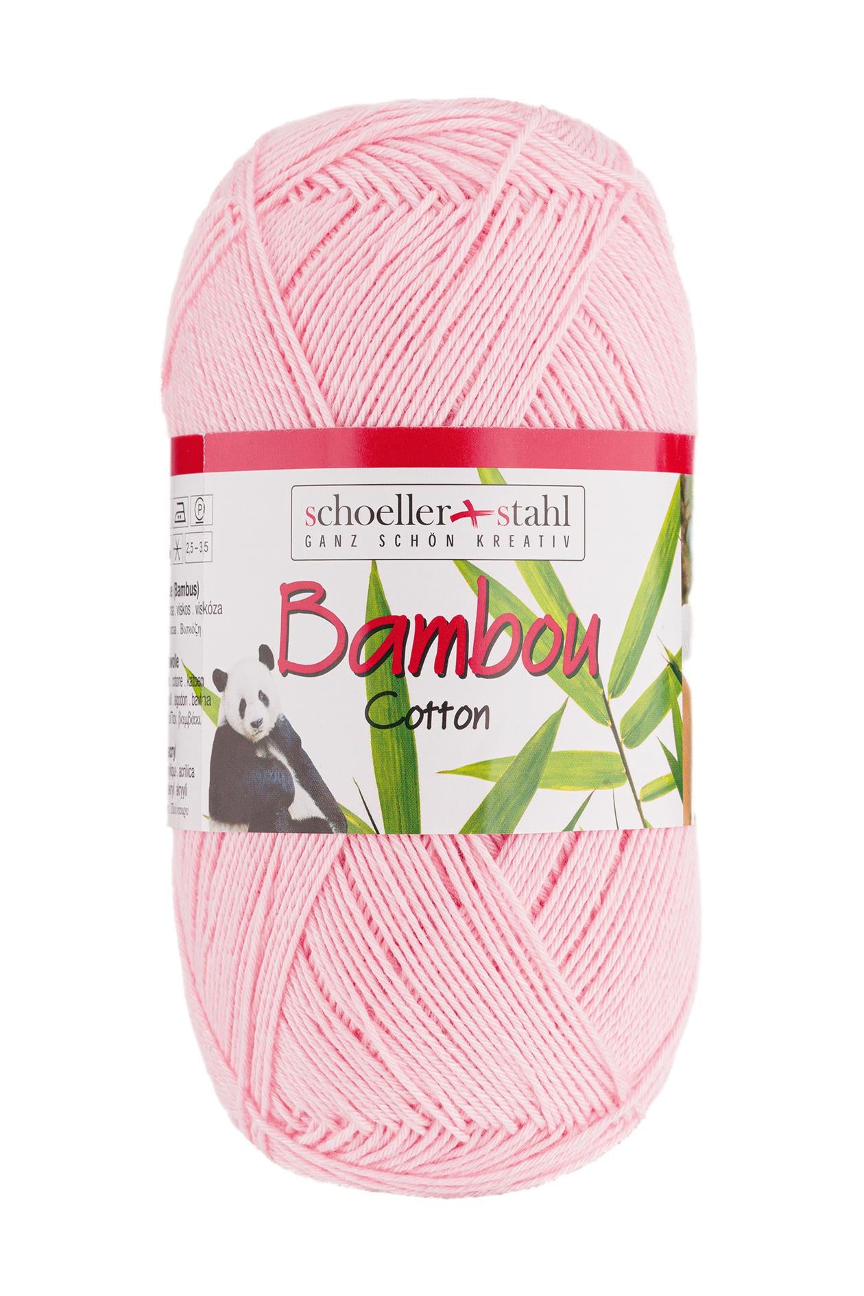 BAMBOU COTTON 100G | Bambus - Baumwolle Mischung | Farbe 19 - ROSA   Handarbeiten
