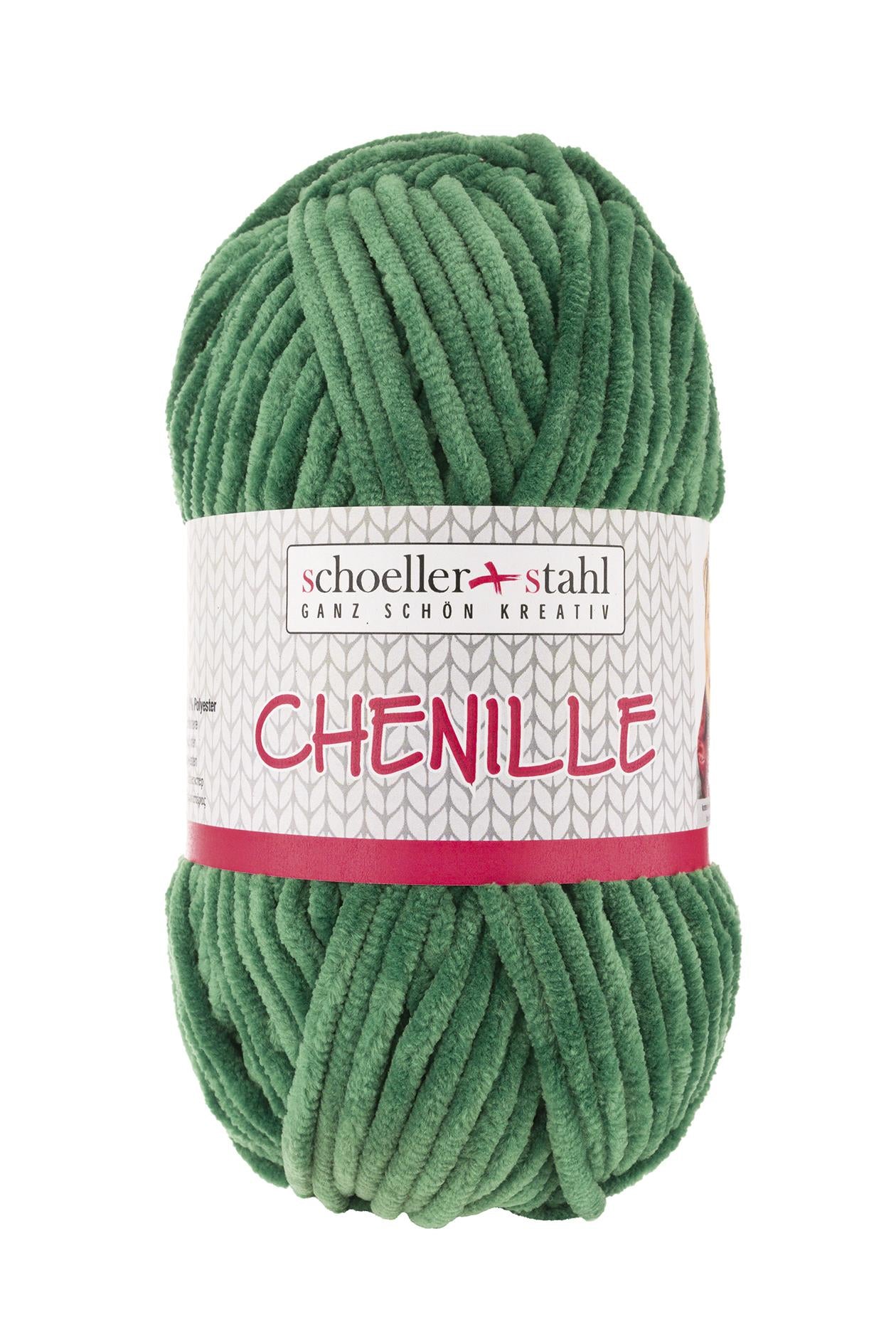 CHENILLE Wolle | 100g | Farbe 12 - Grün