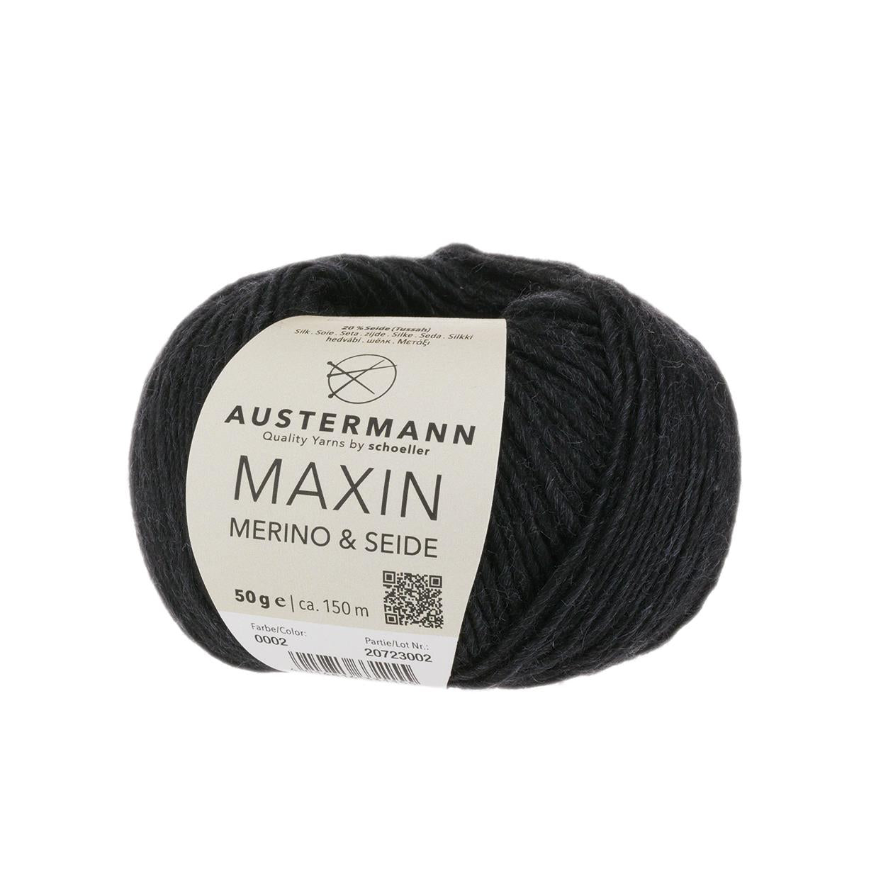 Maxin Merino & Silk | 150M - 50G | 02 - Black