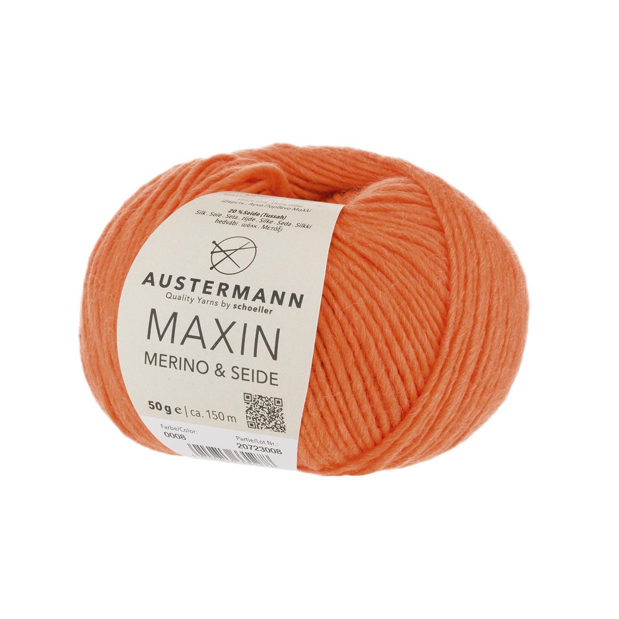 Maxin Merino & Silk | 150M - 50G | 08 - Orange
