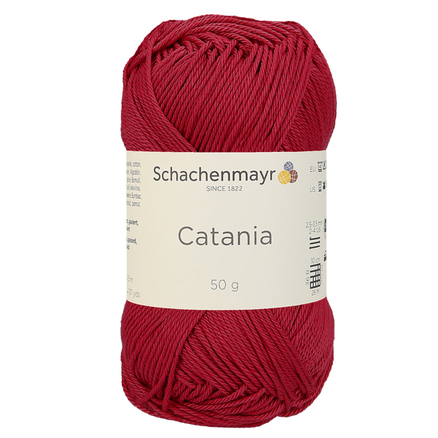 Catania | Baumwolle | 125m/50g | Farbe 258 - Erdbeere