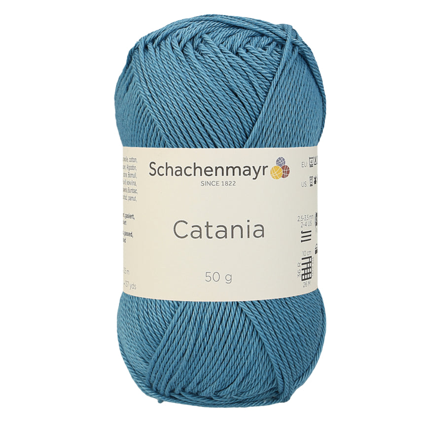 Catania | Baumwolle | 125m/50g | Farbe 380 - Kachelblau