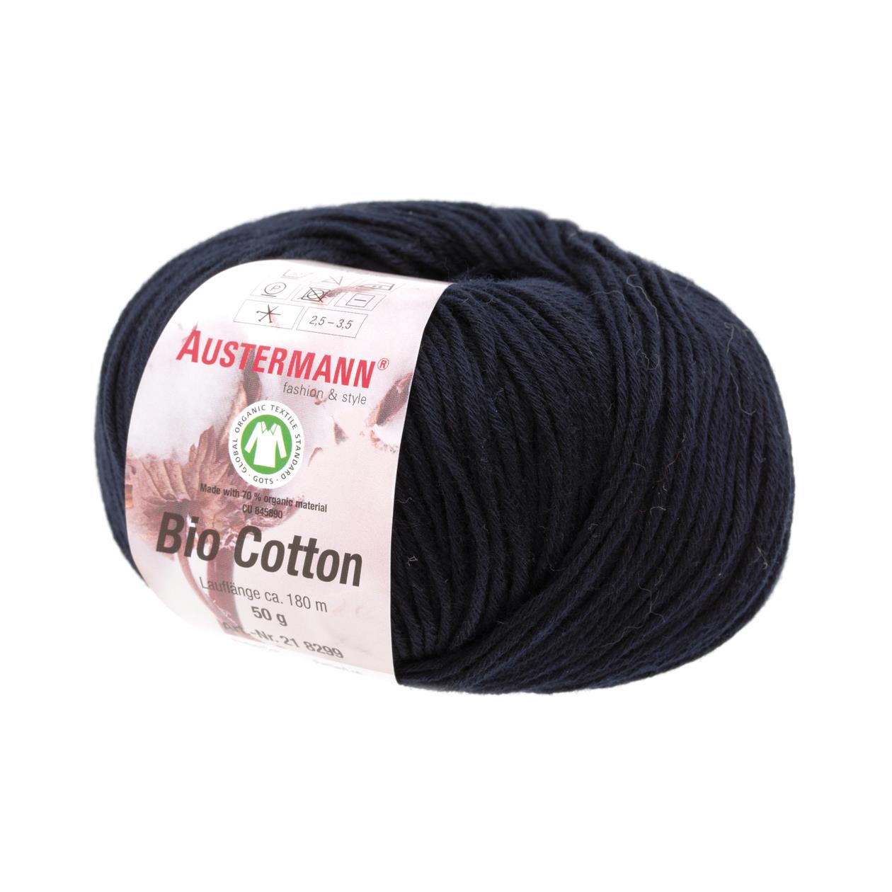 Organic Cotton Uni | 180 M - 50 G | 02 - Black