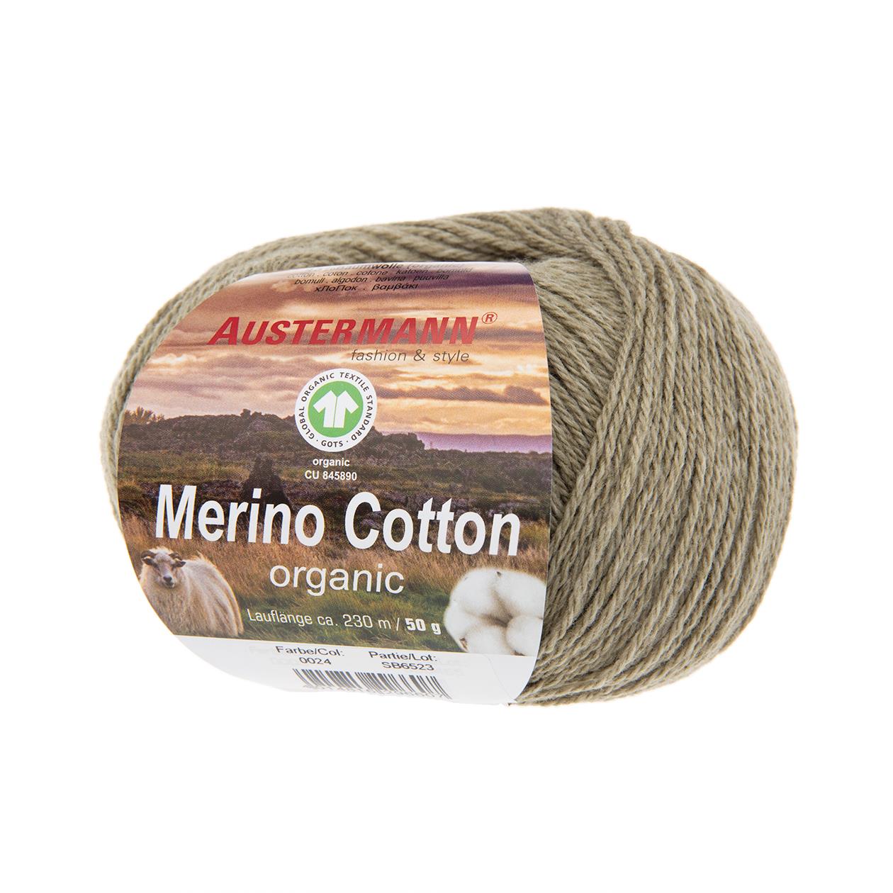 Merino Cotton | 230 M - 50 G | 24 - Oliv