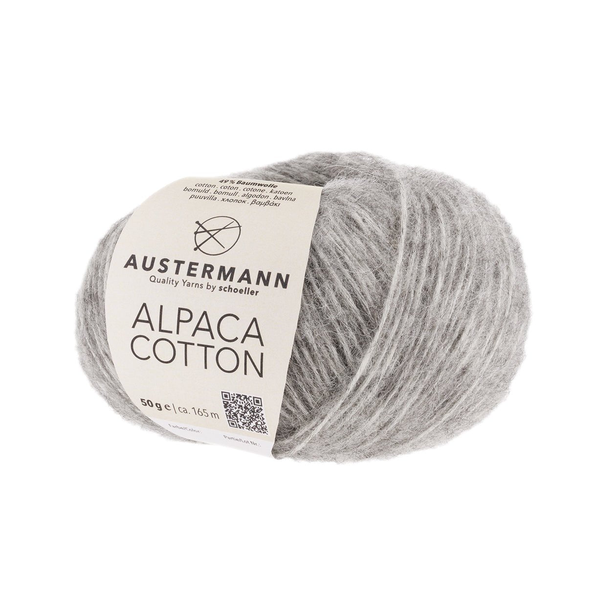 Alpaca Cotton | 165 M - 50 G | 03 - Silber - Strickwolle - Handarbeiten - 1