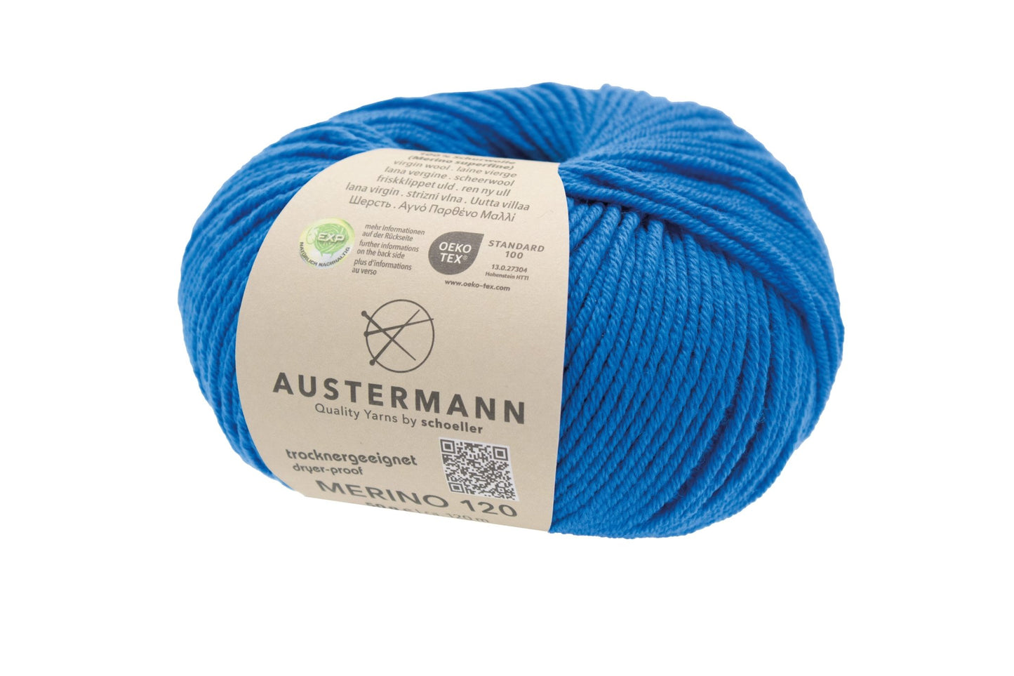 Austermann Merino 120 | Merinowolle 120m/50g | Farbe 160 - blau - Handarbeiten - 1