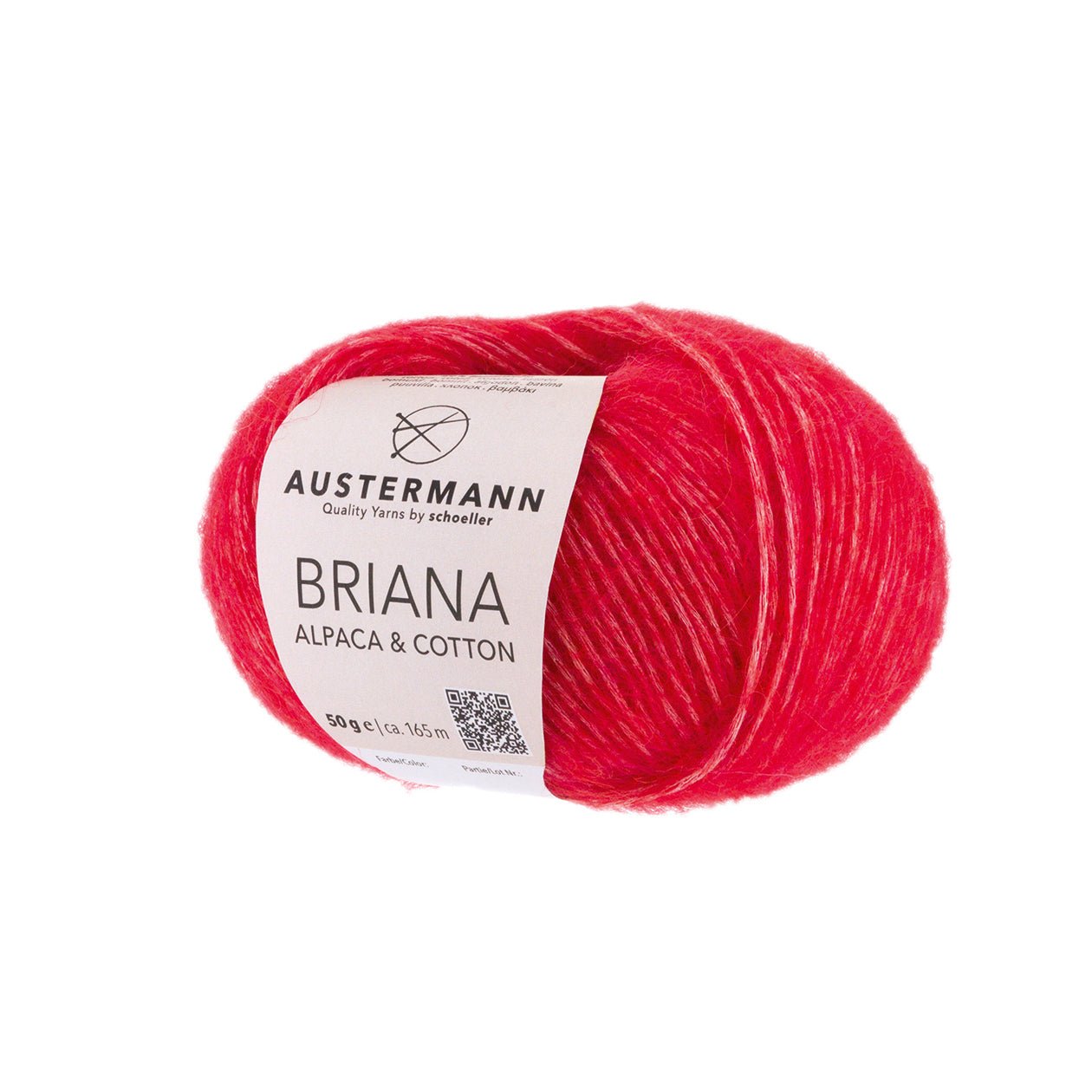 Briana Alpaca Cotton | 165 M - 50 G | 03 - Rot - Strickwolle - Handarbeiten - 1