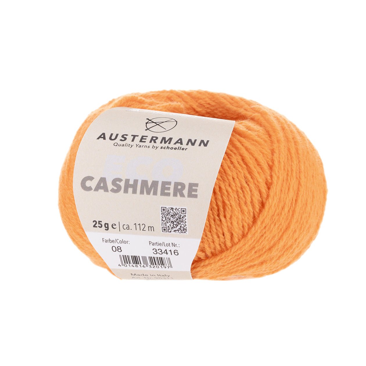 Eco Cashmere | 112 M - 25 G | 08 - Gold - Strickwolle - Handarbeiten - 1