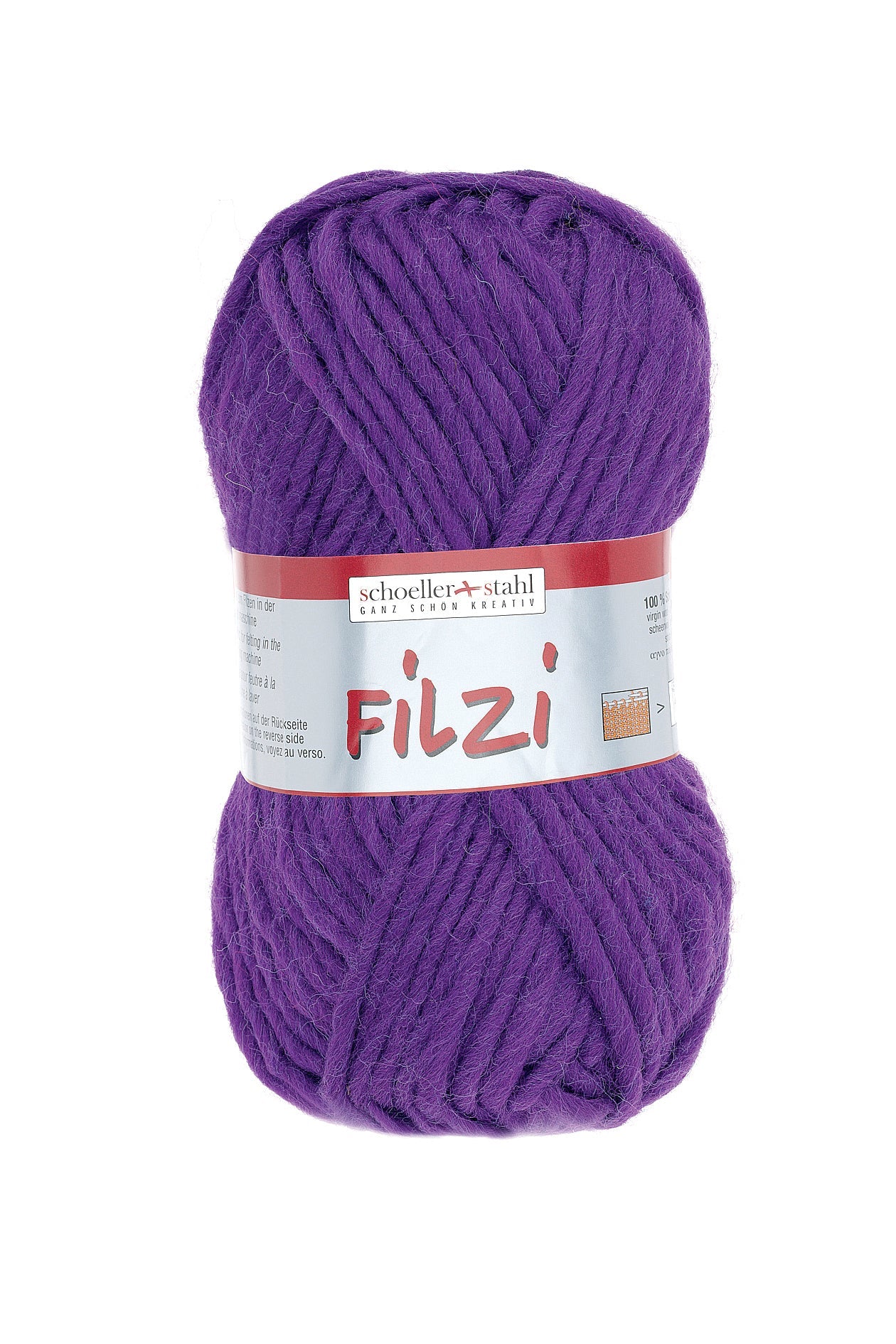 FILZI 50g | Farbe 17 - AUBERGINE - Filzwolle - Handarbeiten - 1