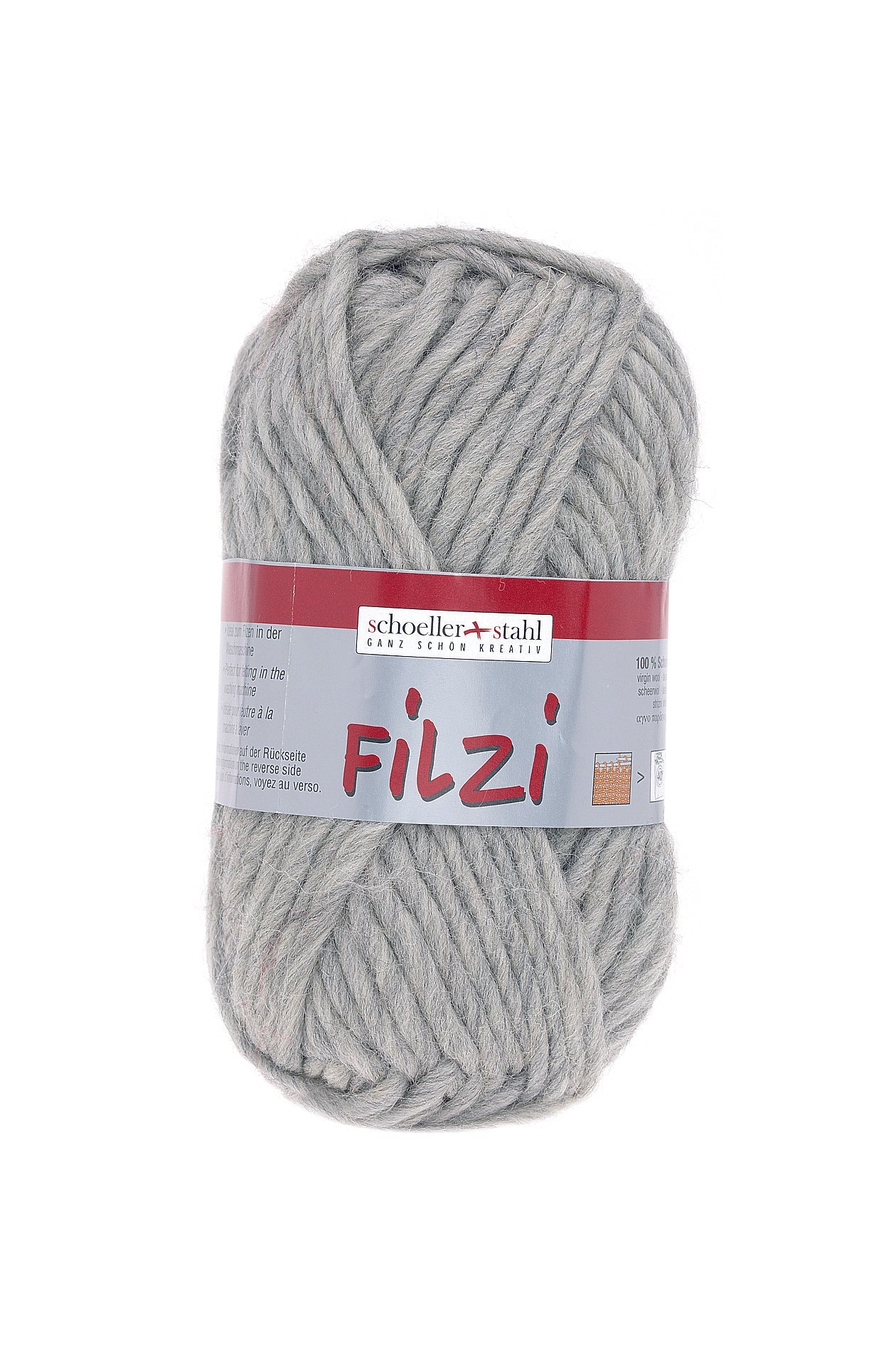 FILZI 50g | Farbe 30 - SILBER - MELIERT - Filzwolle - Handarbeiten - 1