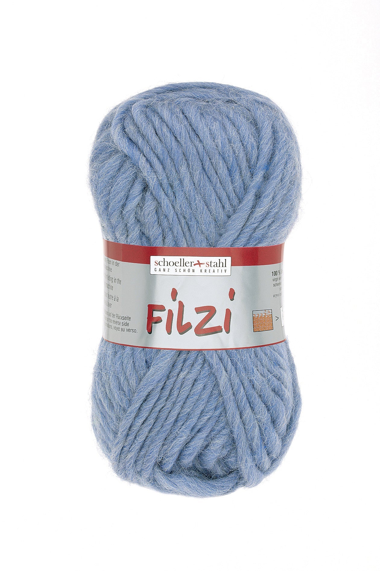 FILZI 50g | Farbe 38 - JEANS - MELIERT - Filzwolle - Handarbeiten - 1
