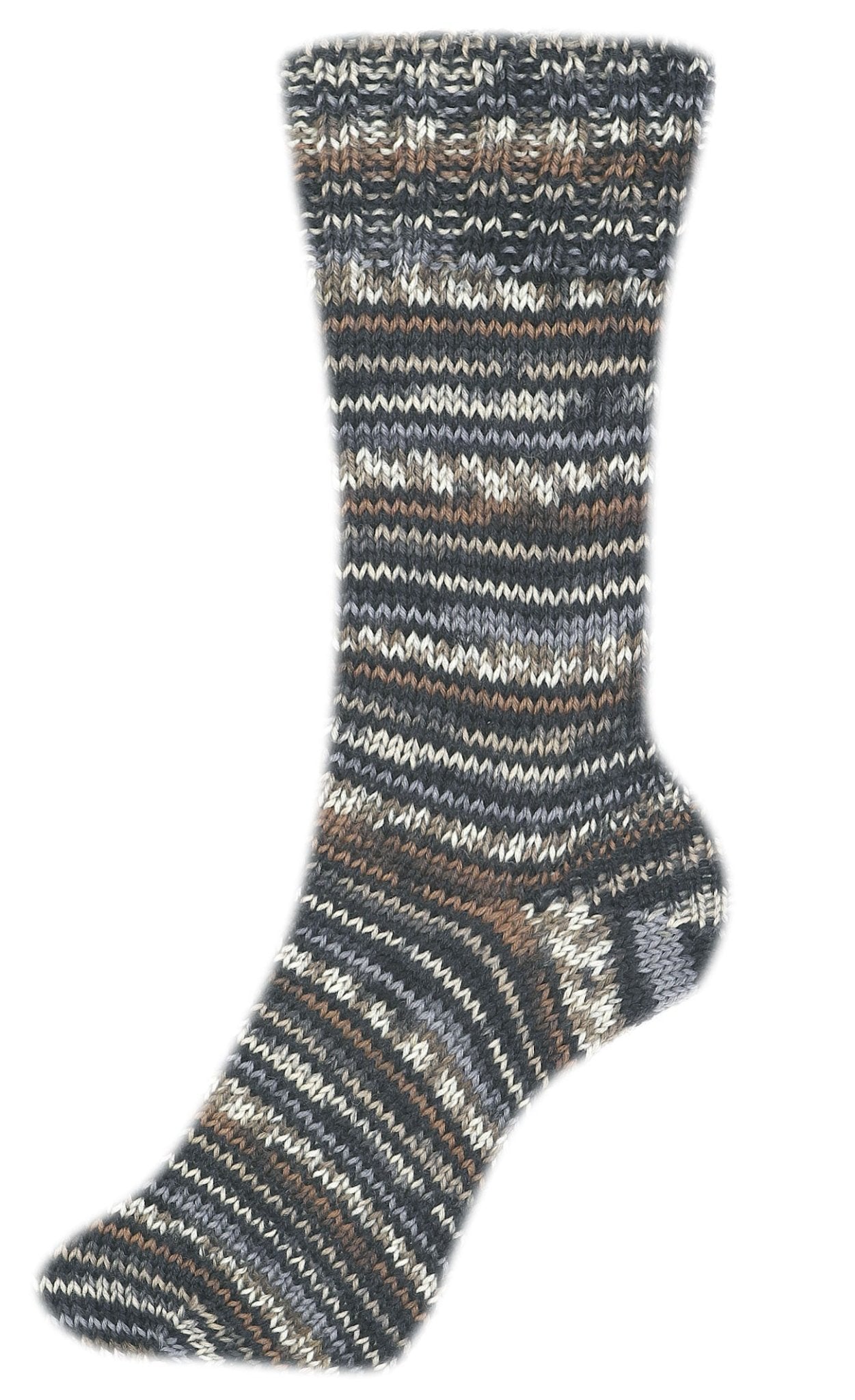 Fortissima 6 - fach bunte Sockenwolle 150g | Farbe 162 - BRAUN - BUNT - Handarbeiten - 2