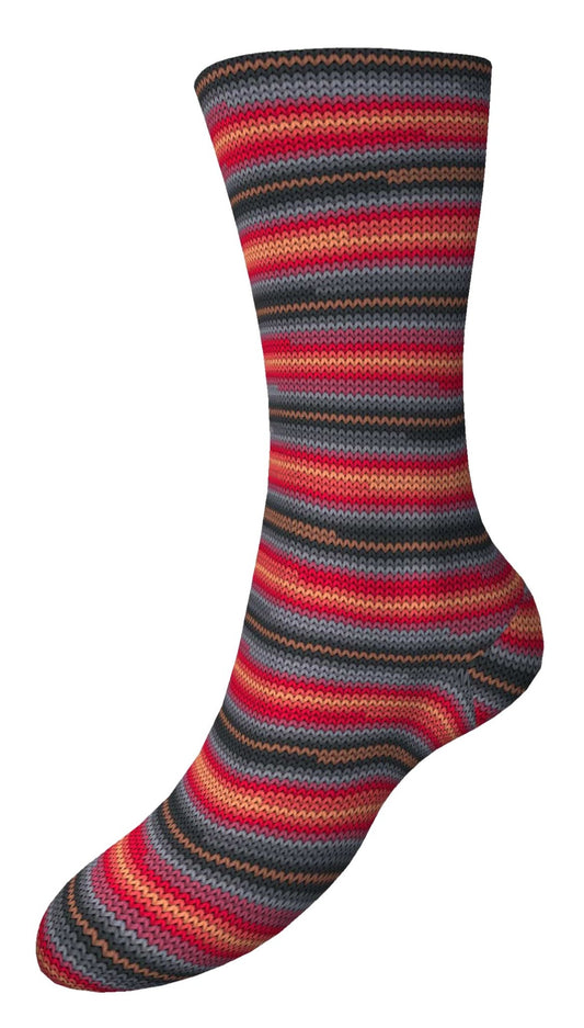 Fortissima 6 - fach bunte Sockenwolle 150g | Farbe 473 - GRANAT - Handarbeiten - 2