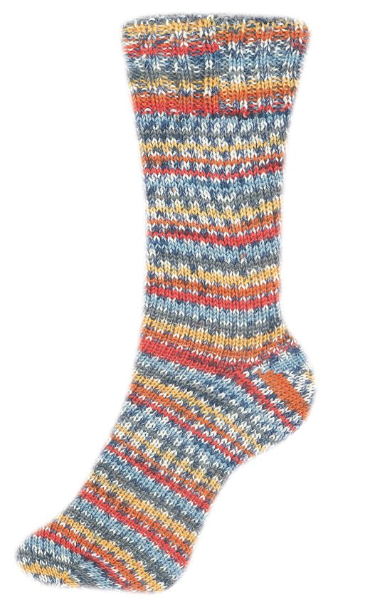 Fortissima bunte 4 - fach Sockenwolle | Farbe 2485 - VULKAN - Handarbeiten - 2