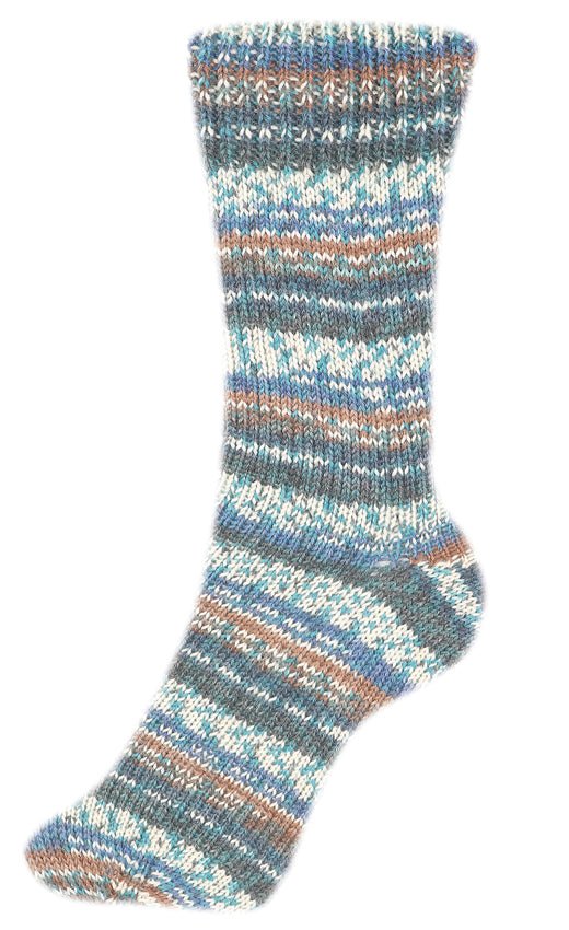 Fortissima bunte 4 - fach Sockenwolle | Farbe 2490 - EICHELHAEHER - Handarbeiten - 2