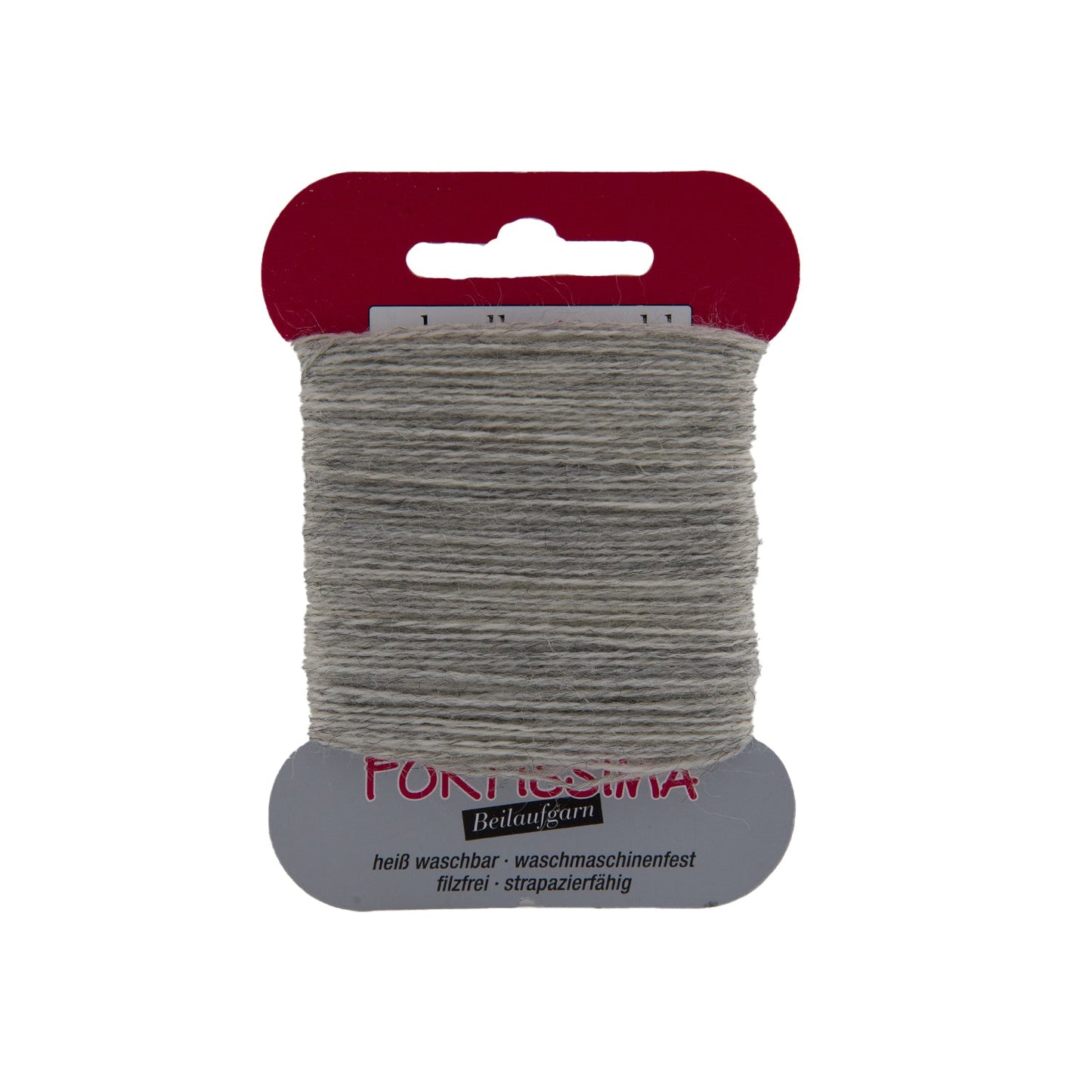 Fortissima Socken - Beilaufgarn 40m/5g | Farbe 1055 - GRAU - MELIERT - Handarbeiten - 1