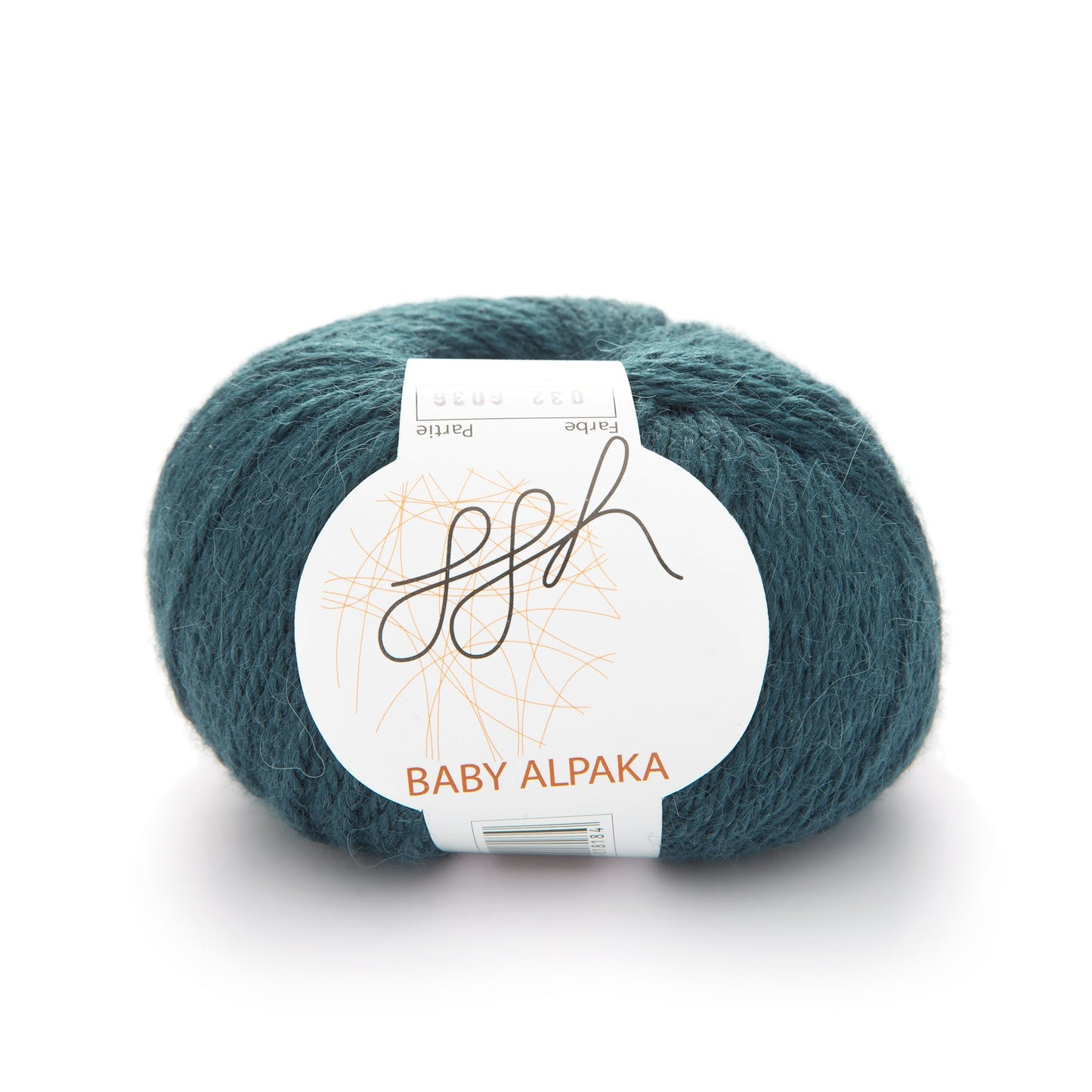 ggh Baby Alpaka Farbe | 100% Baby Alpaka Wolle | 100m/50g | 032 - Tiefes Blaugrün - Handarbeiten - 1
