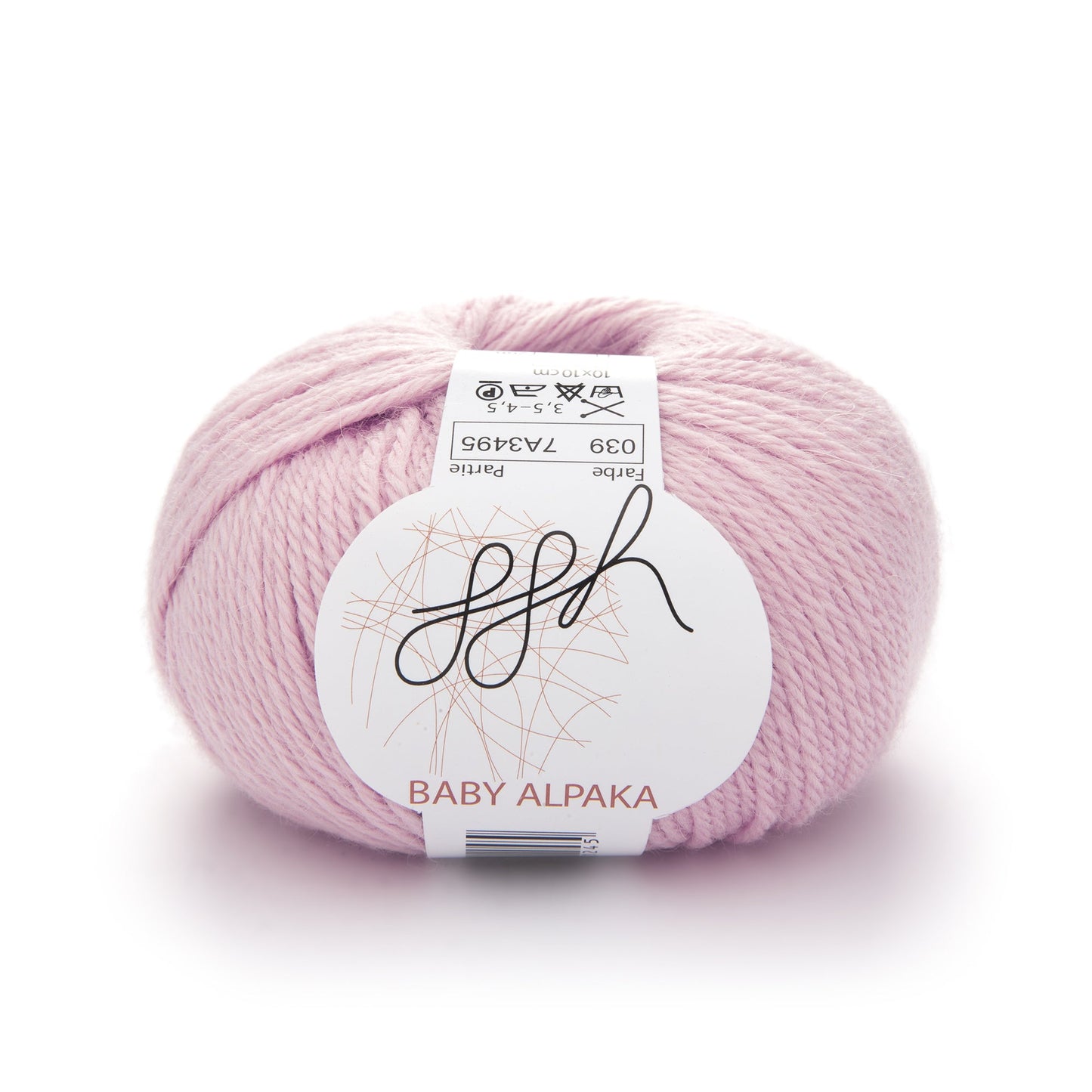 ggh Baby Alpaka Farbe | 100% Baby Alpaka Wolle | 100m/50g | 039 - Rosa - Handarbeiten - 1
