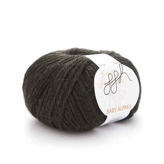 ggh Baby Alpaka Farbe | 100% Baby Alpaka Wolle | 100m/50g | 028 - Tiefdunkles Oliv