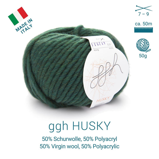 ggh Husky Box | 300g Set (6x50g) – 013 – Nordseegrün - Handarbeiten - 2