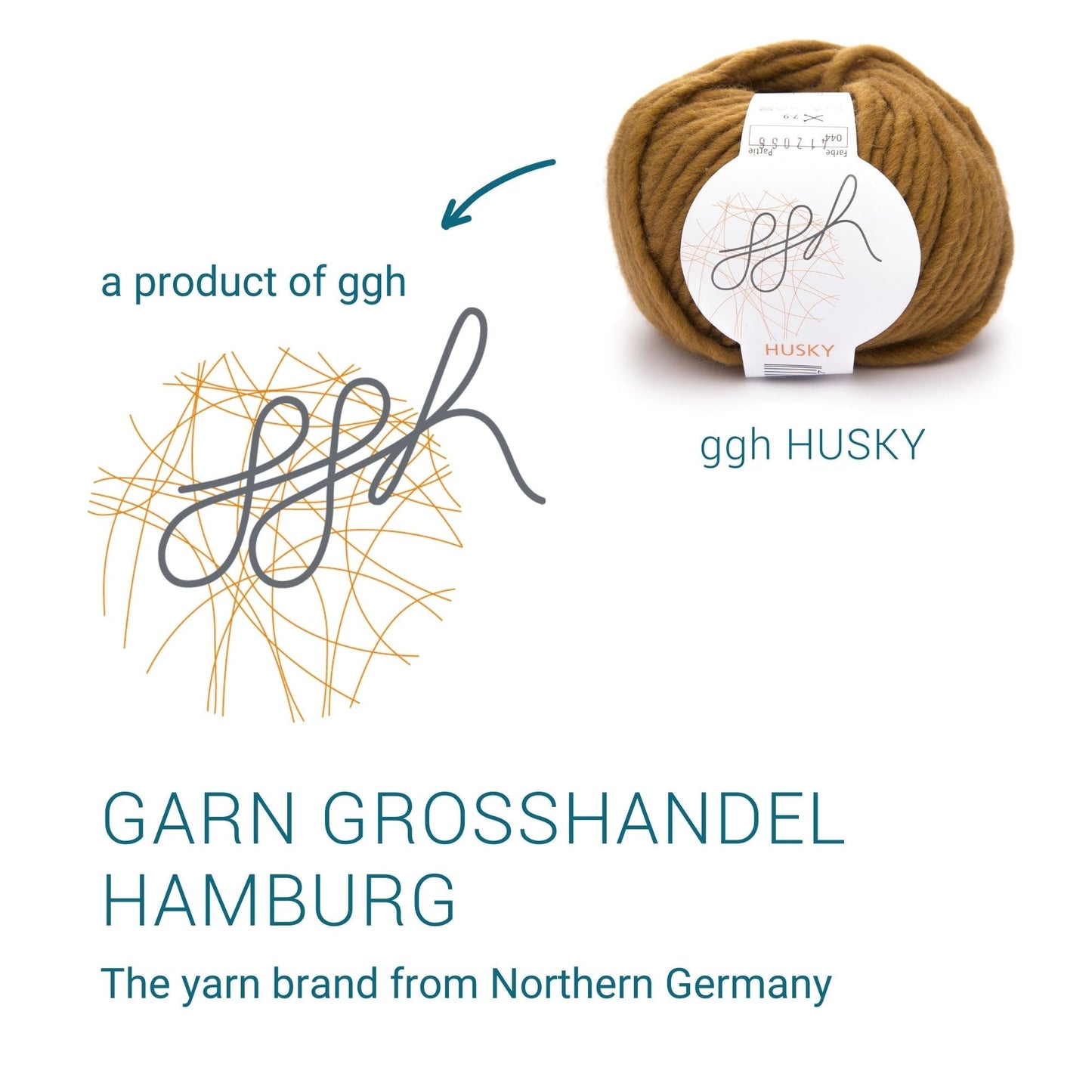 ggh Husky Box | 300g Set (6x50g) – 044 – Curry - Handarbeiten - 6