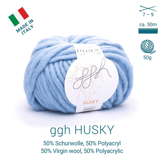 ggh Husky Box | 300g Set (6x50g) – 054 – Aquablau - Handarbeiten - 2