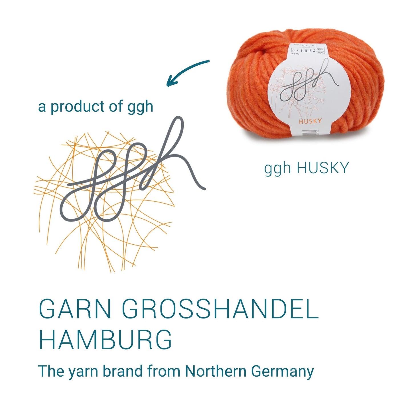 ggh Husky Box | 300g Set (6x50g) – 055 – Korallorange - Handarbeiten - 6