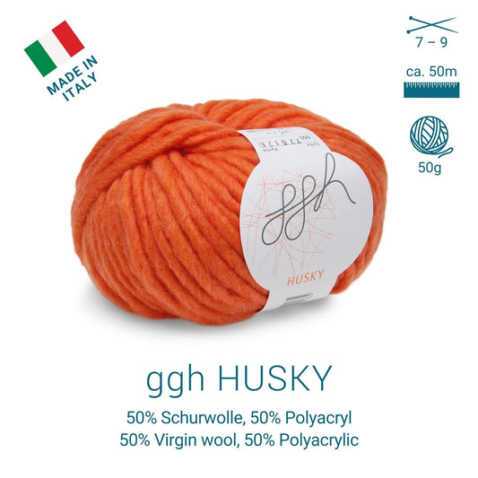 ggh Husky Box | 300g Set (6x50g) – 055 – Korallorange - Handarbeiten - 2
