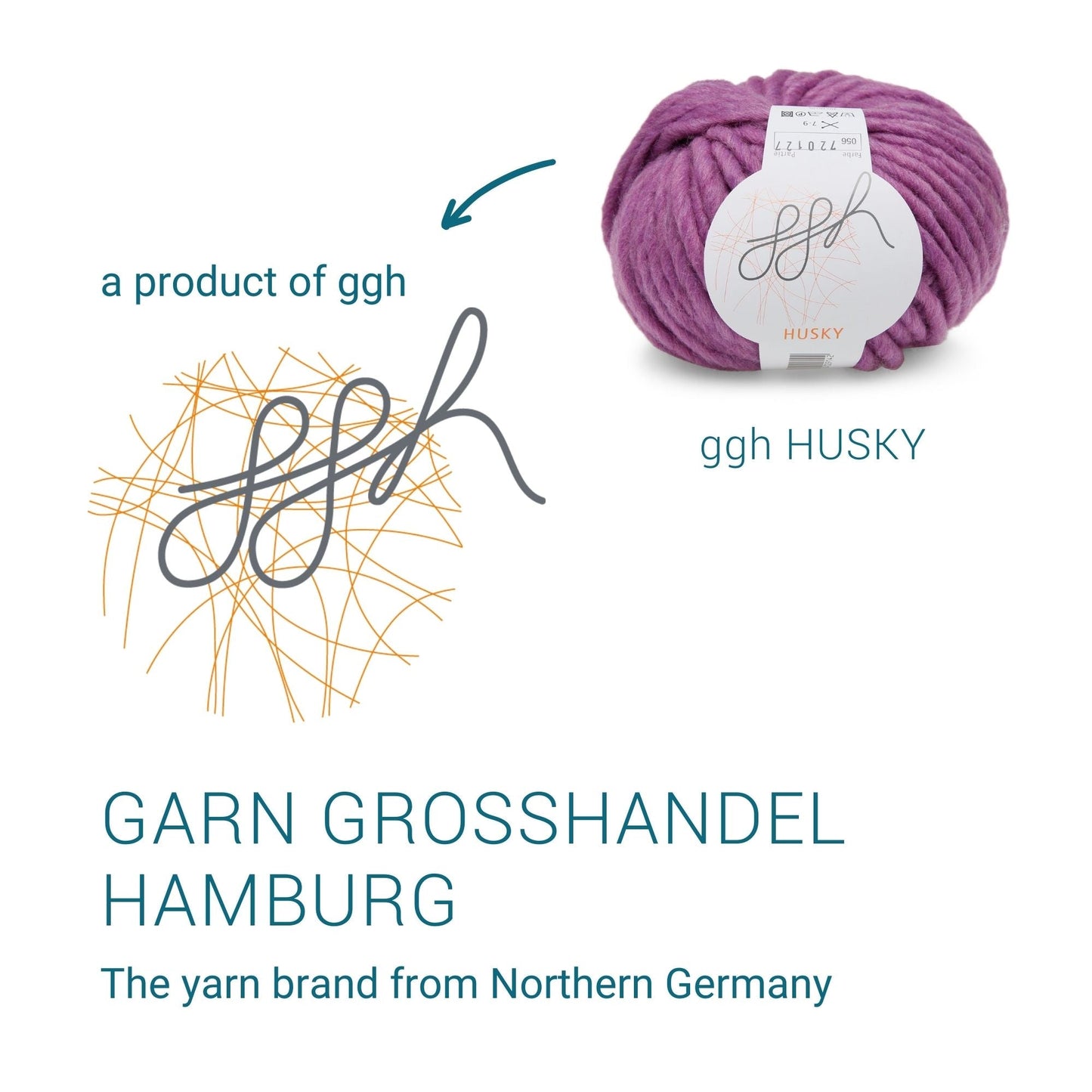 ggh Husky Box | 300g Set (6x50g) – 056 – Orchidee - Handarbeiten - 6