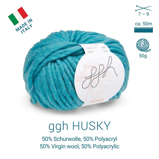 ggh Husky Box | 300g Set (6x50g) – 059 – Pastell Petrol - Handarbeiten - 2