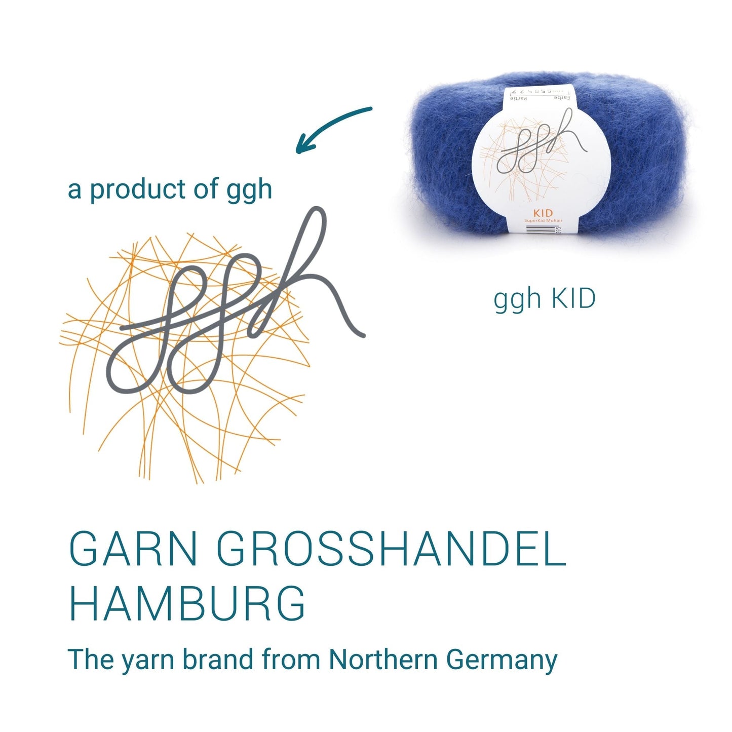 ggh Kid | Mohairwolle | 250m/25g | 108 - Royalblau - Handarbeiten - 4