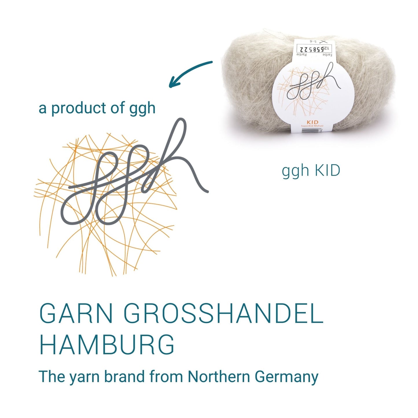 ggh Kid | Mohairwolle | 250m/25g | 125 - Angorakanin - Handarbeiten - 4