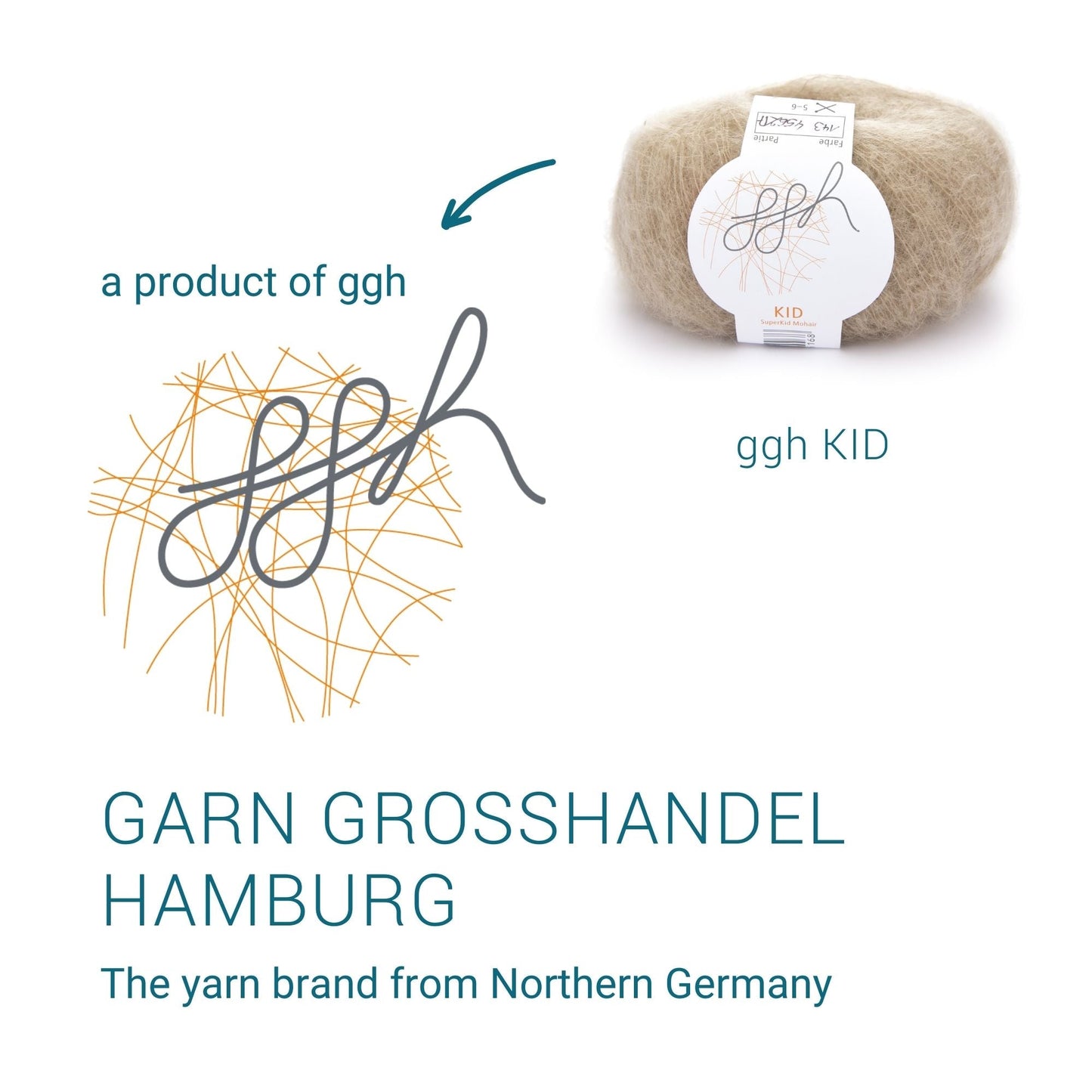 ggh Kid | Mohairwolle | 250m/25g | 143 - Beige - Handarbeiten - 4